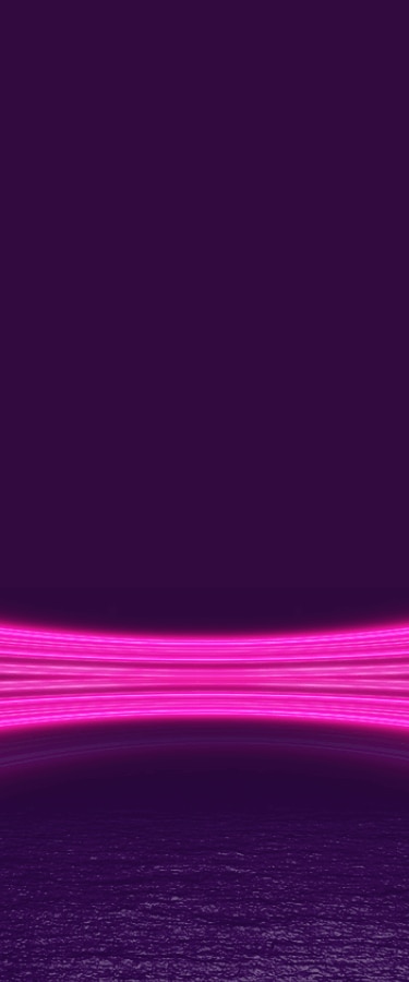 5G Home Internet router with magenta rays of light zooming behind it.