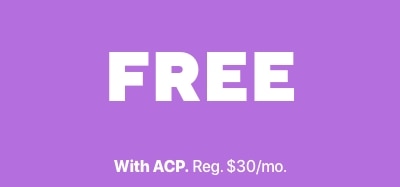 Free with ACP. Regular price is thirty dollars per month.